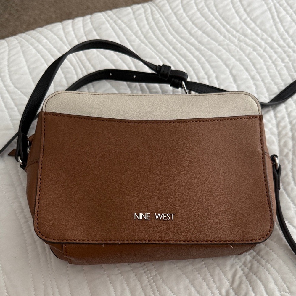 Nine West Camel Multi Bowie Mini Camera Women Cross Body